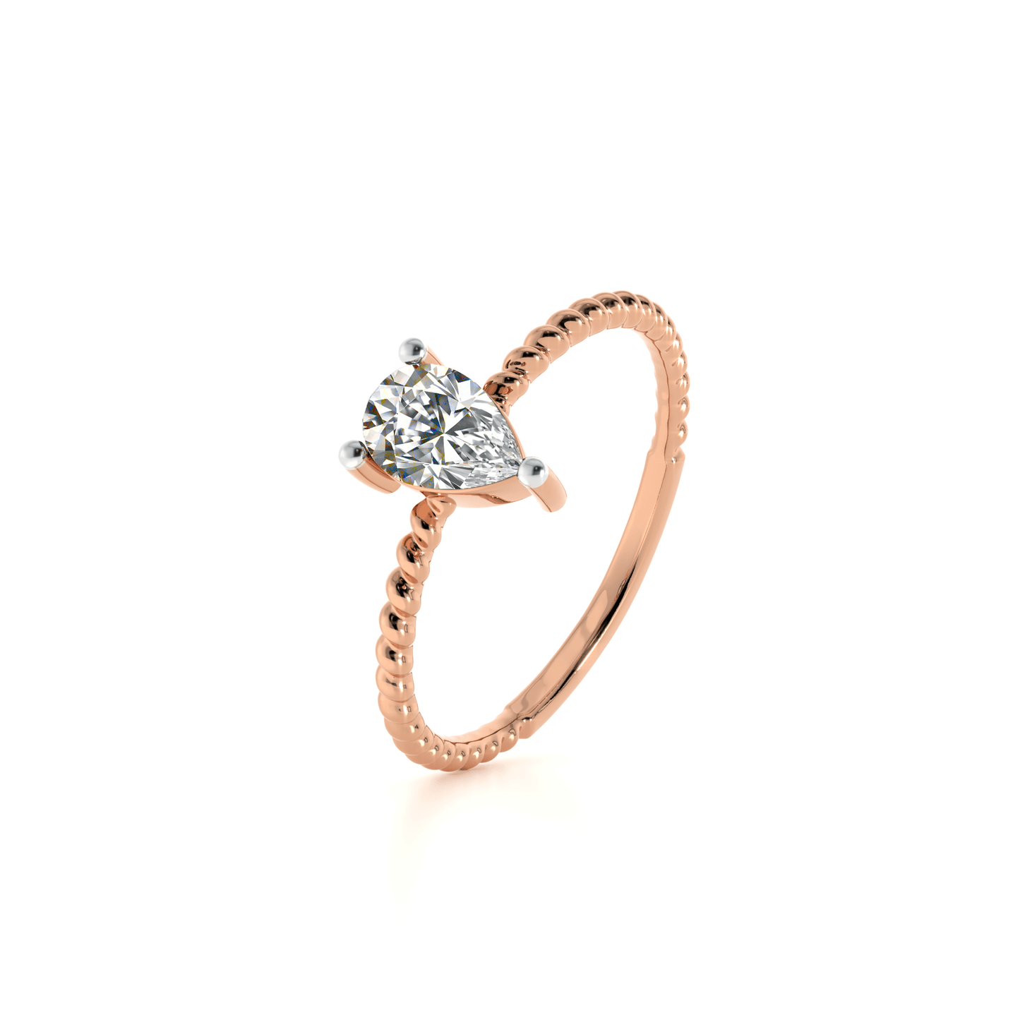 Twist Ray 9KT Gold Lab Grown Diamond Ring