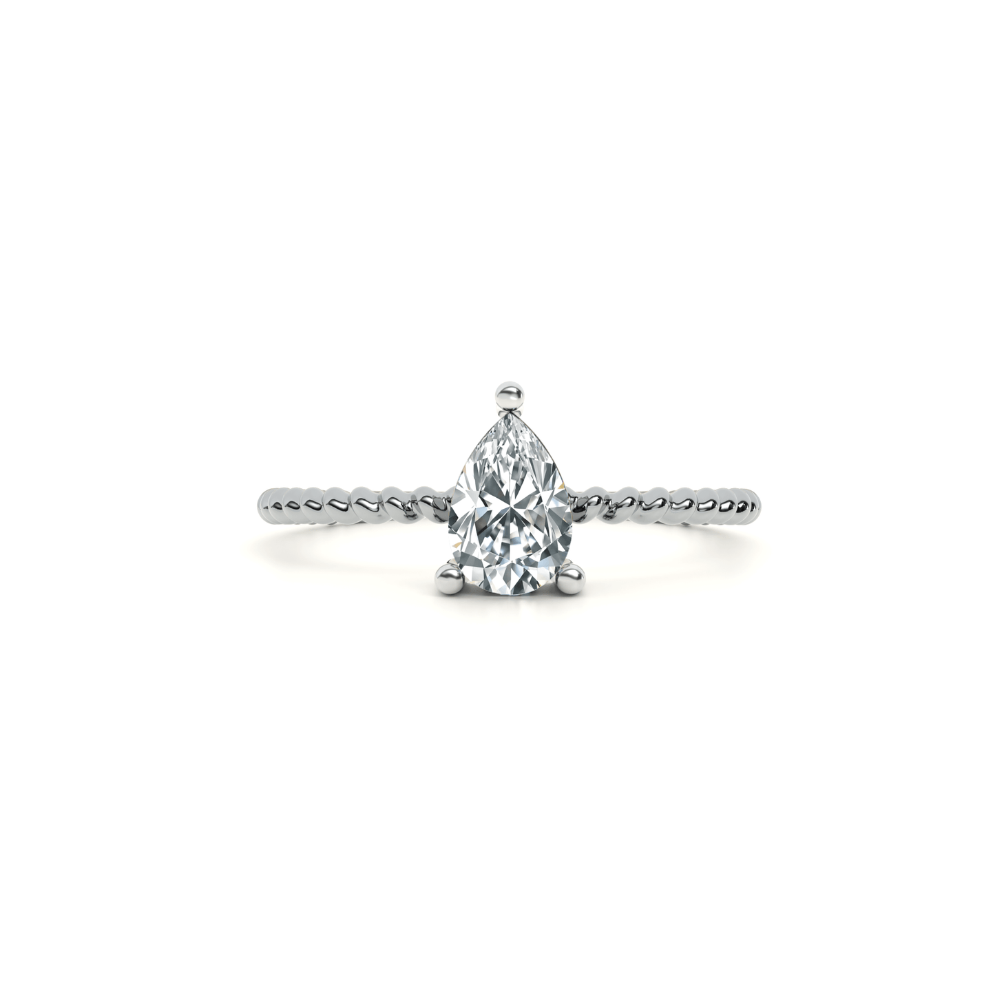 Twist Ray 9KT Gold Lab Grown Diamond Ring