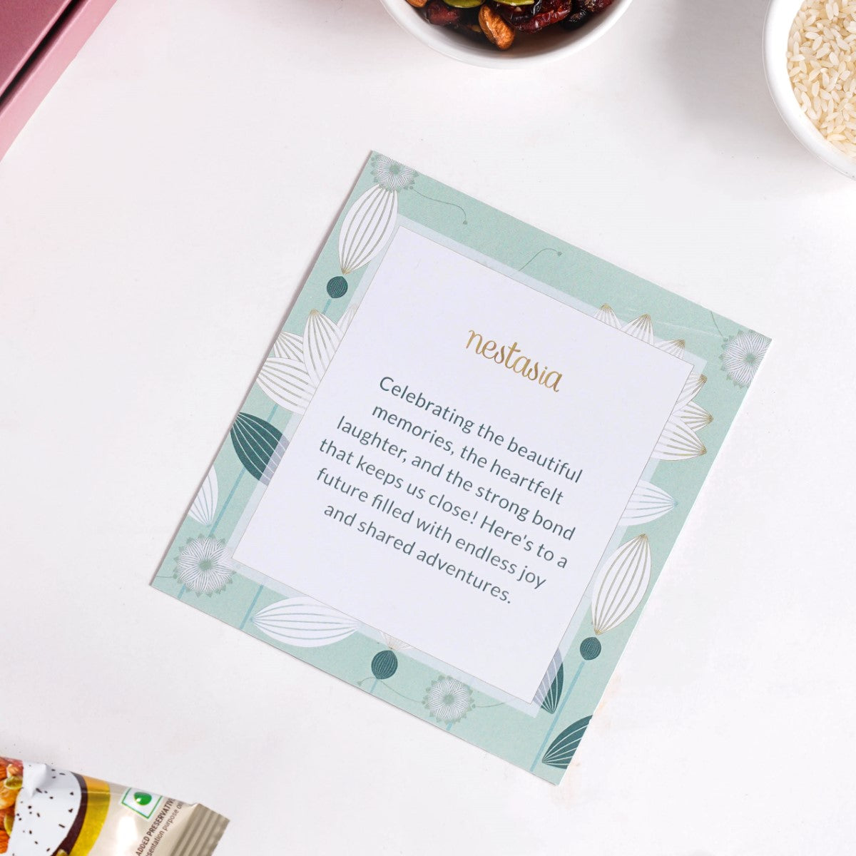 Regal Blue Rakhi Hamper For Couples Set Of 4 With Gift Box