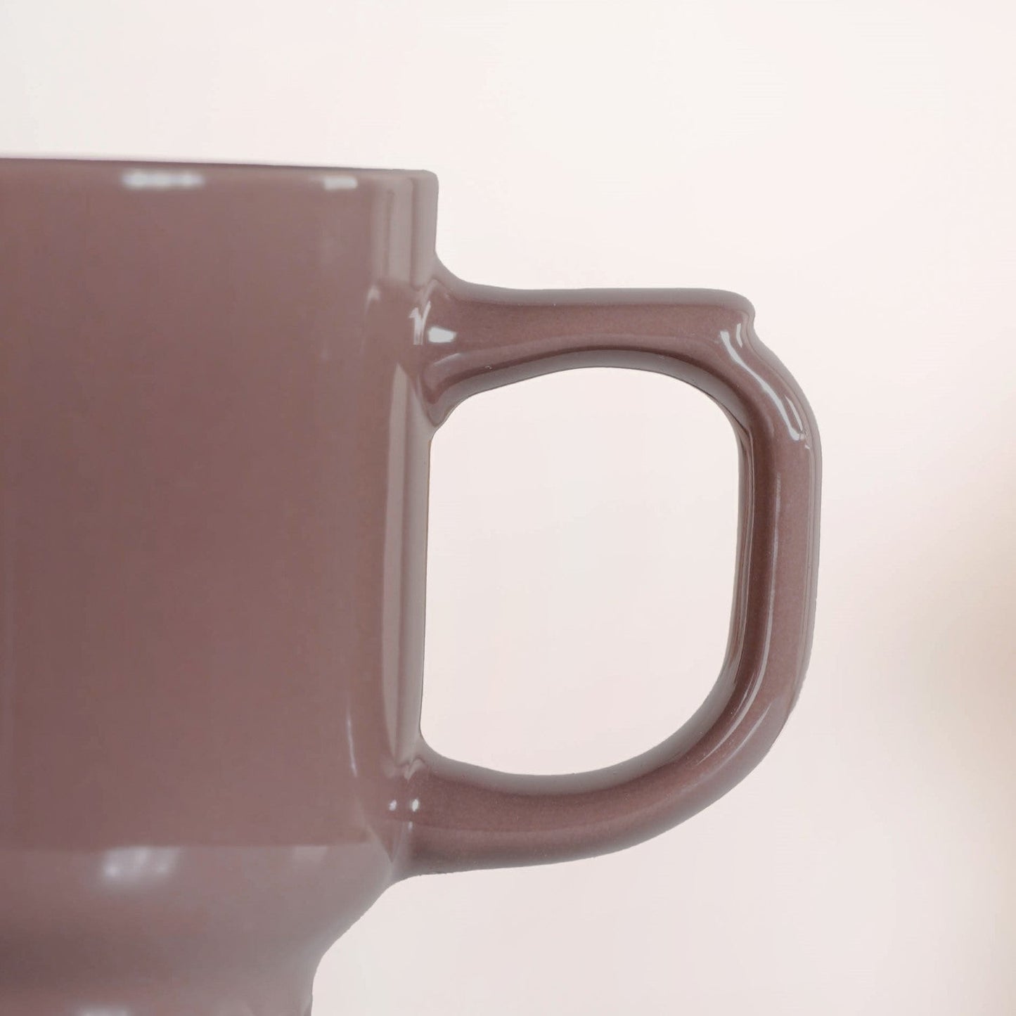 Ribelle Ceramic Stackable Mug Set Of 4 Taupe 270ml