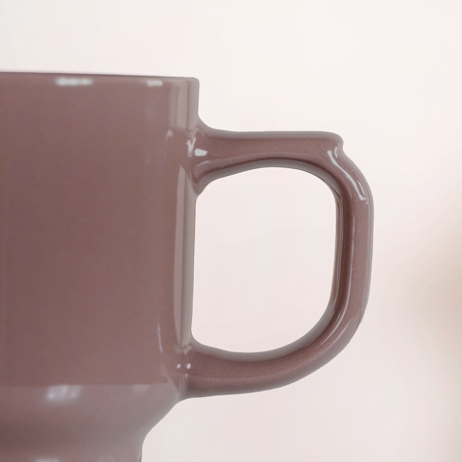 Ribelle Ceramic Stackable Mug Set Of 4 Taupe 270ml