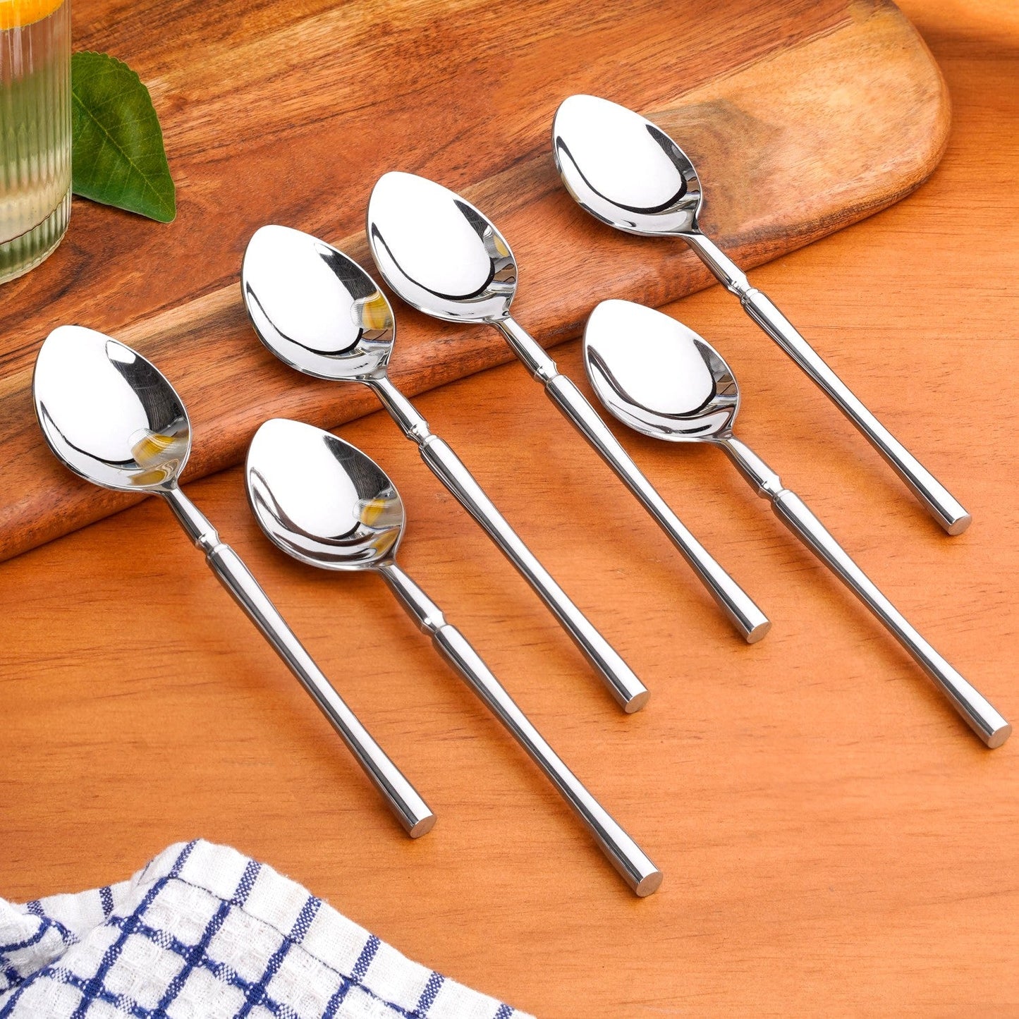 Minimalist Stainless Steel Spoon Set Of 6