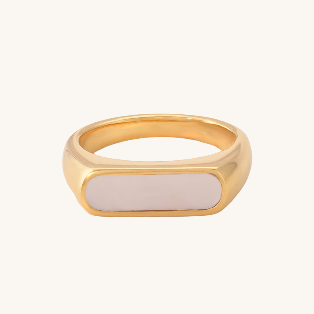 White Bar Ring