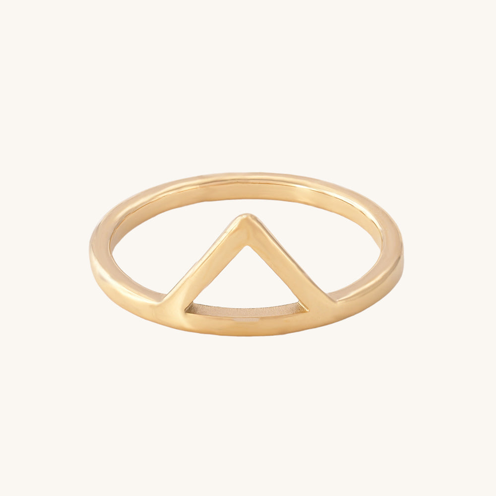 V Letter Ring