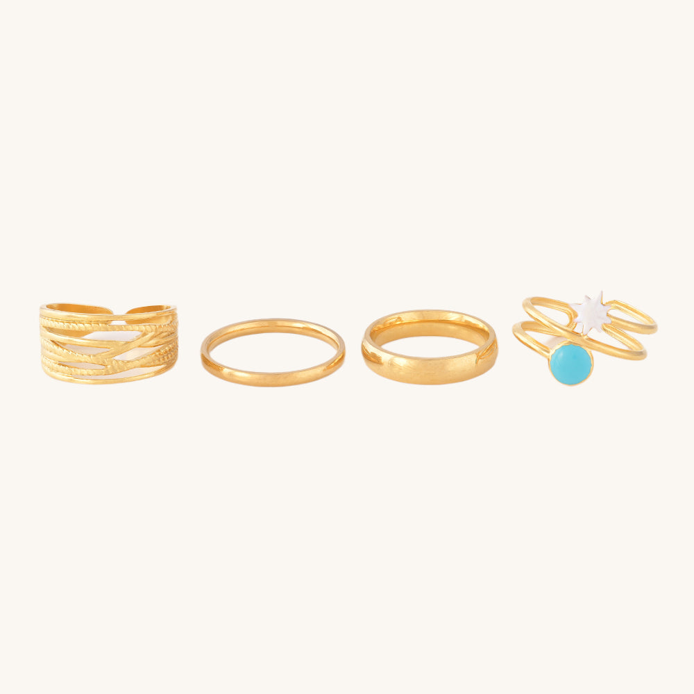 Stack It Multilayer Ring Set