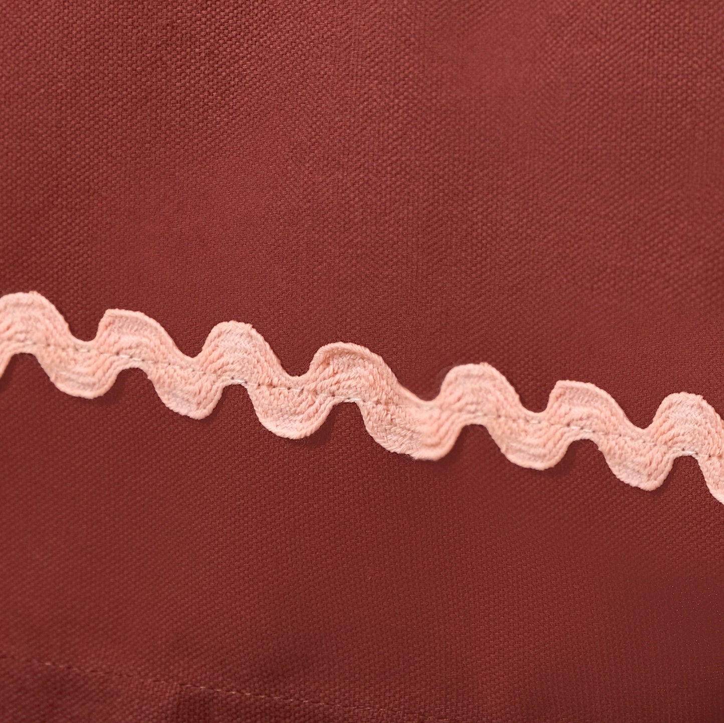 Madeline 6 Seater Cotton Tablecloth With Rick Rack Maroon 209x160cm