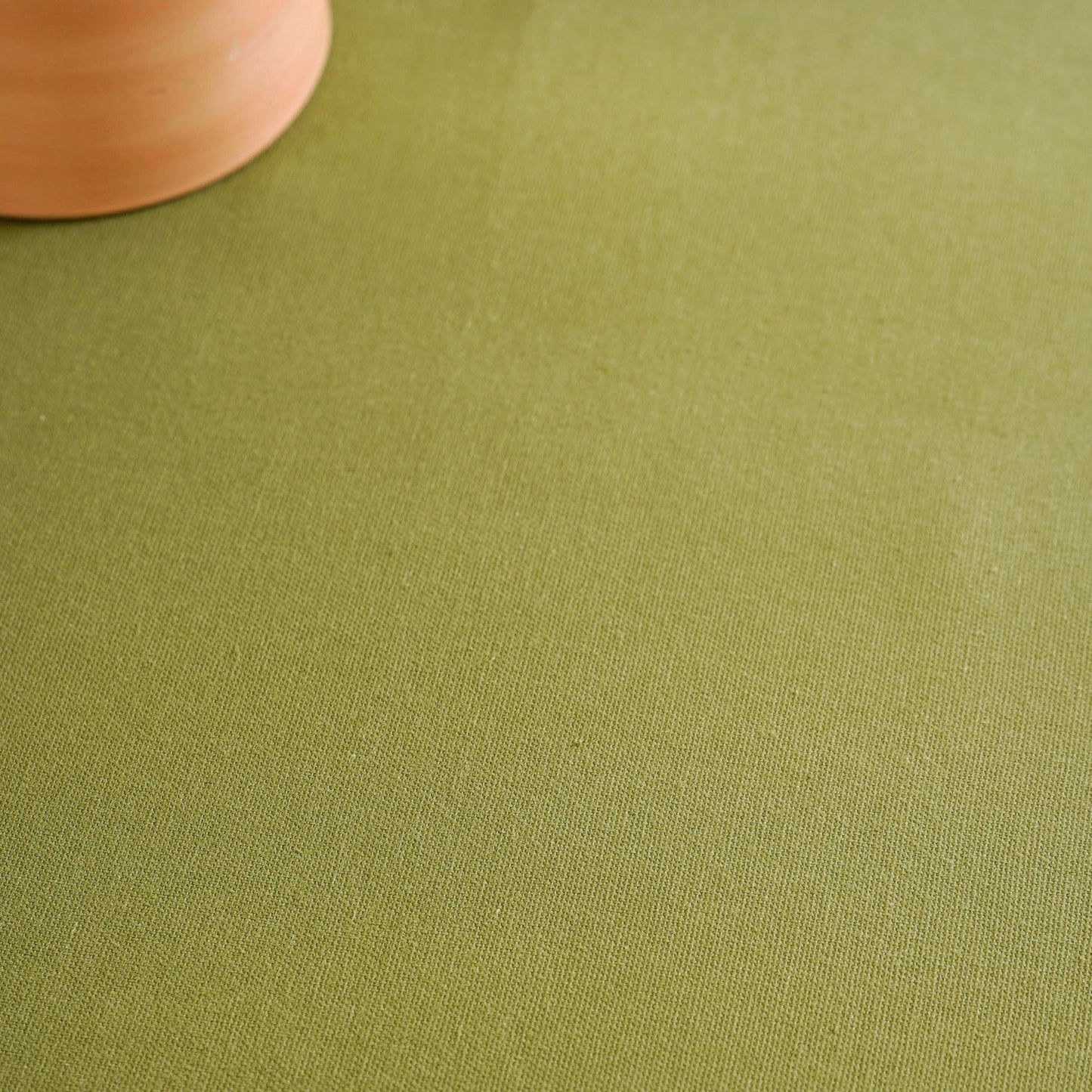 Isabelle Rick Rack Green 6 Seater Cotton Table Cloth 217x163cm