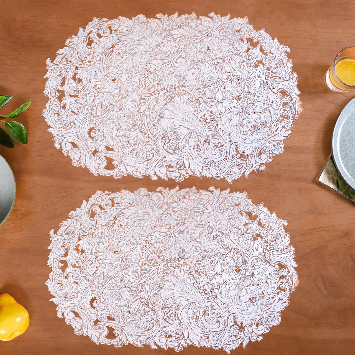 Rose Luxe Round Tablemat Set Of 6