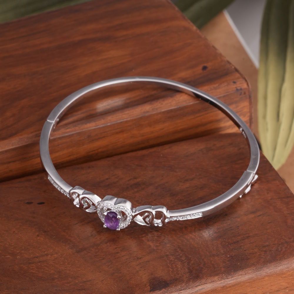 Love's Token 925 Sterling Silver Bangle Bracelet