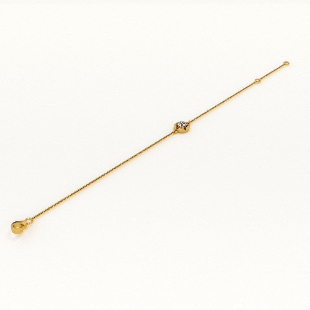 Pure Radiance 9KT Gold Lab Grown Diamond Bracelet