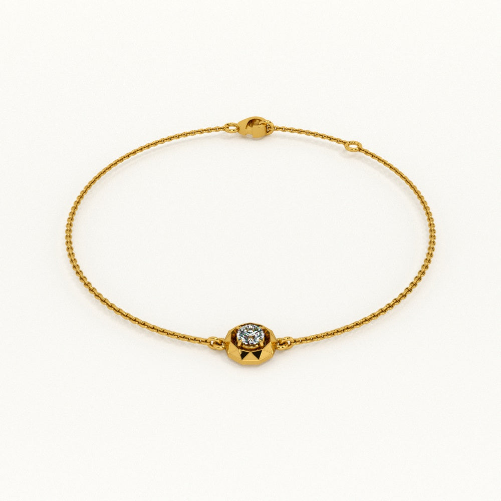Pure Radiance 9KT Gold Lab Grown Diamond Bracelet