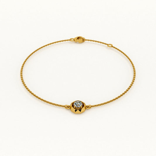 Pure Radiance 9KT Gold Lab Grown Diamond Bracelet