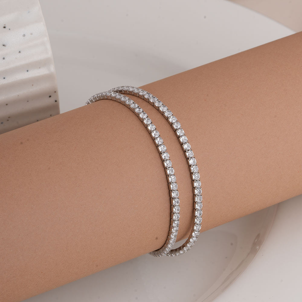 Infinity Wrap 925 Sterling Silver Bracelet