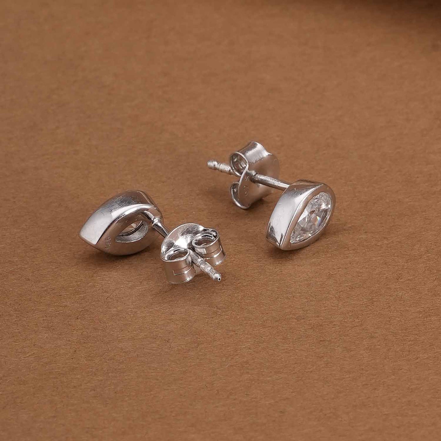 Classic Pear 925 Sterling Silver Earrings