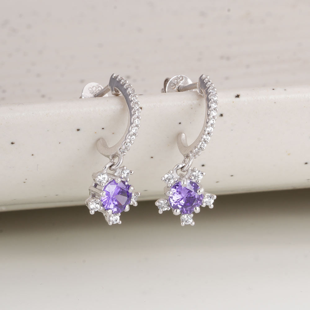 Twinkling Star 925 Sterling Silver Earrings