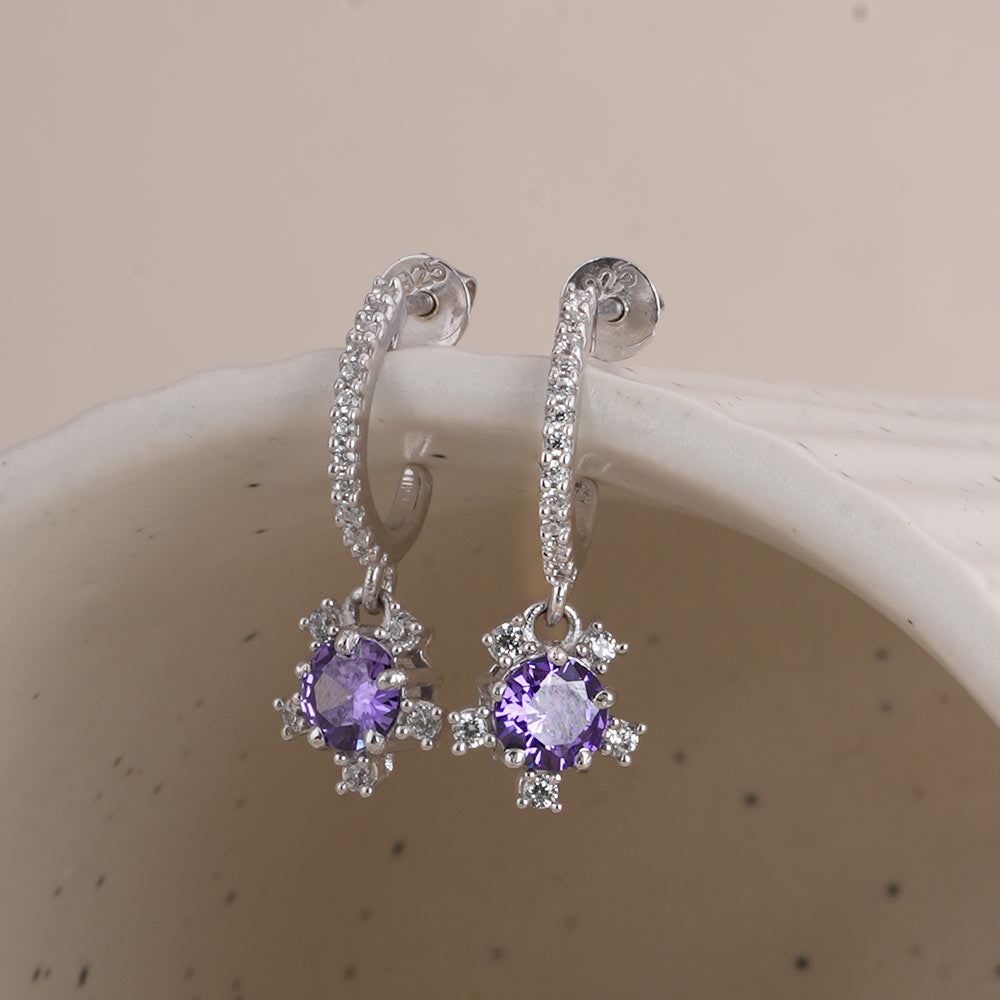 Twinkling Star 925 Sterling Silver Earrings