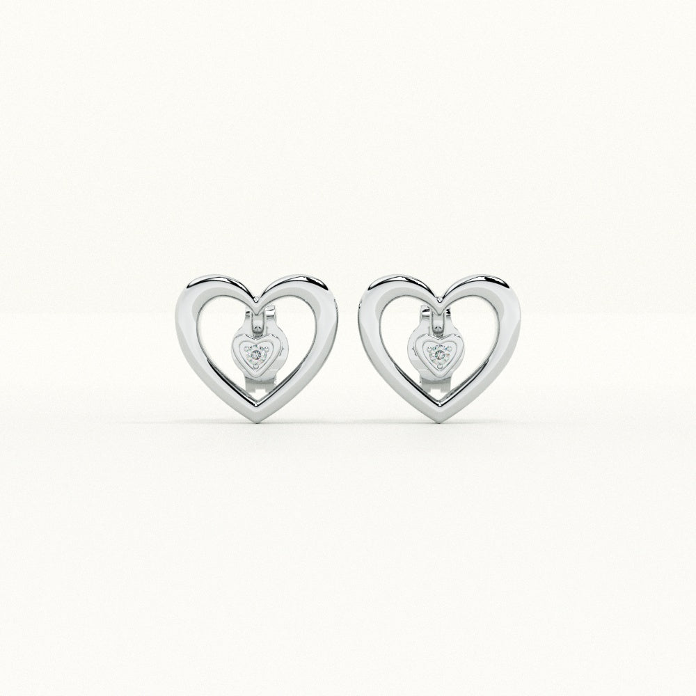 Love's Glow 9KT Gold Lab Grown Diamond Stud Earring