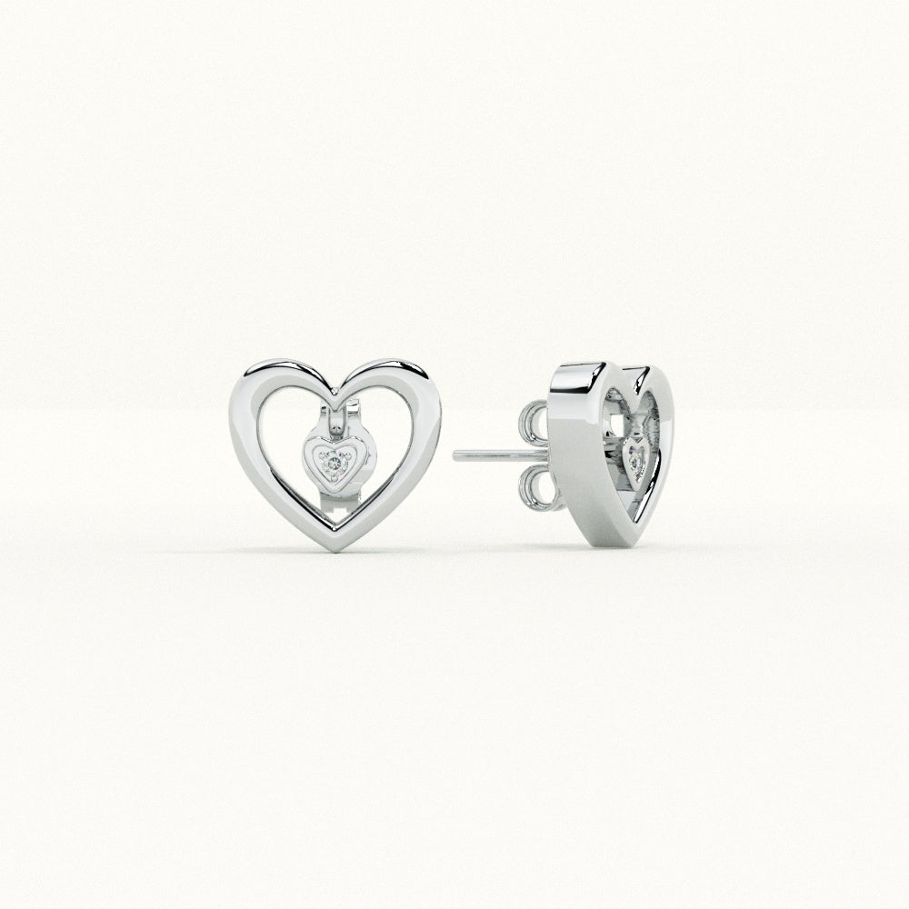 Love's Glow 9KT Gold Lab Grown Diamond Stud Earring