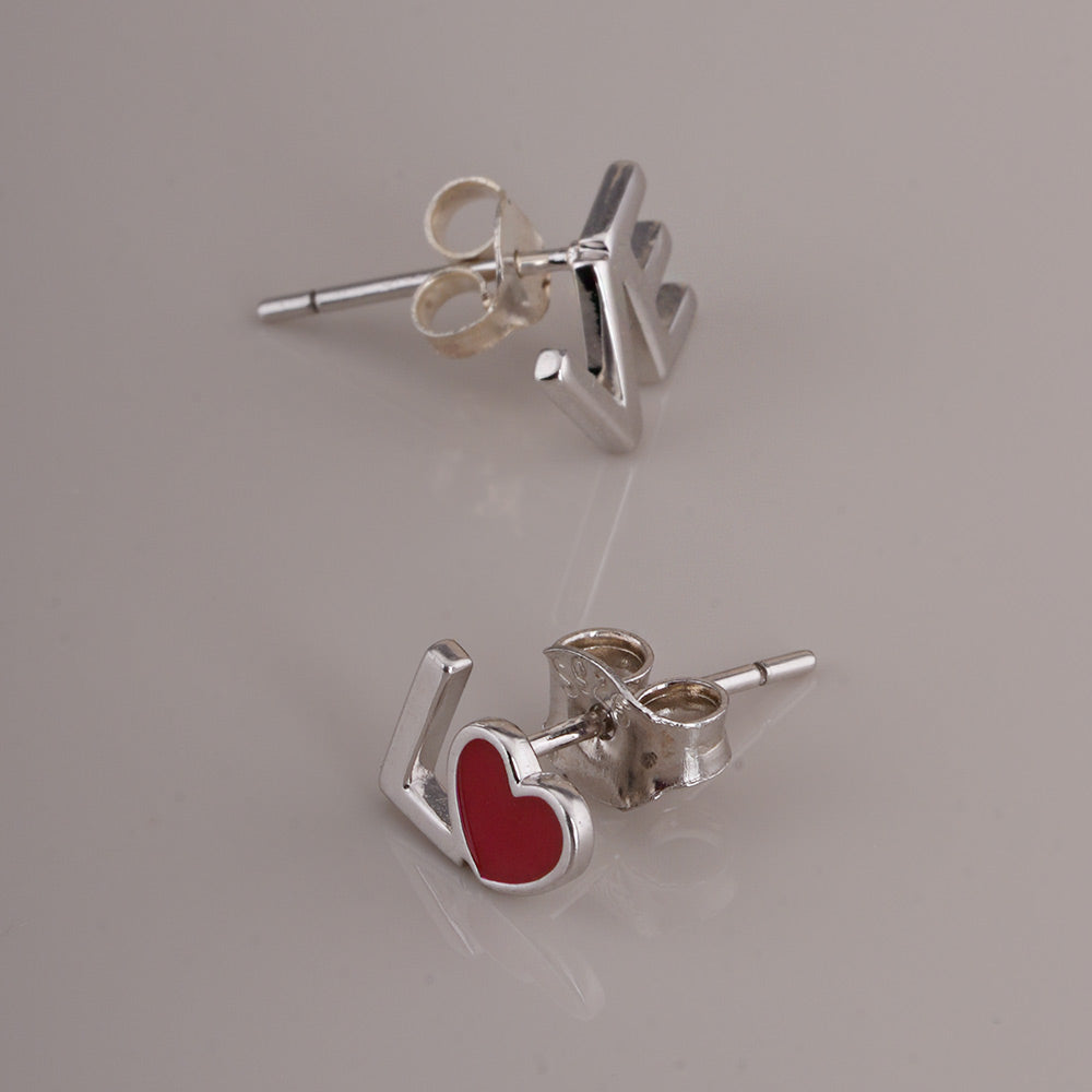 Love's Passion 925 Sterling Silver Earring Necklace Set