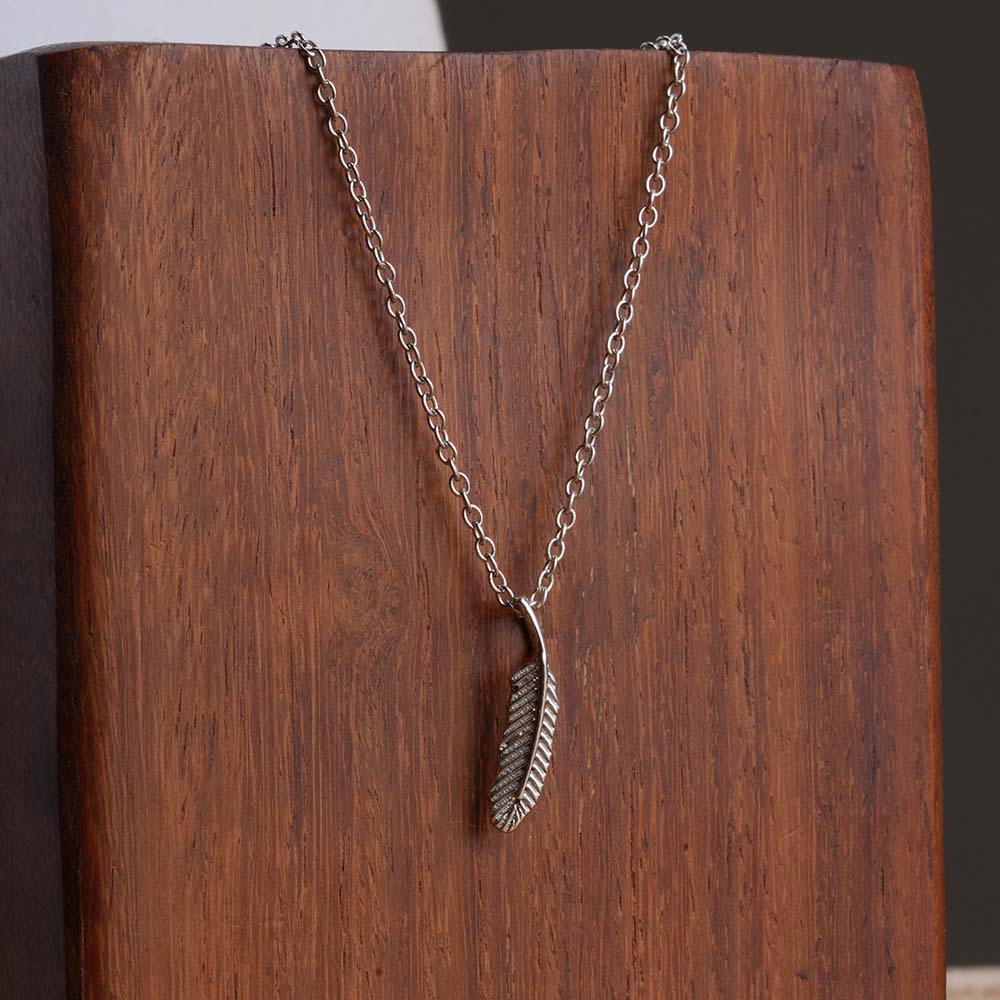 Spirit Feather 925 Sterling Silver Necklace