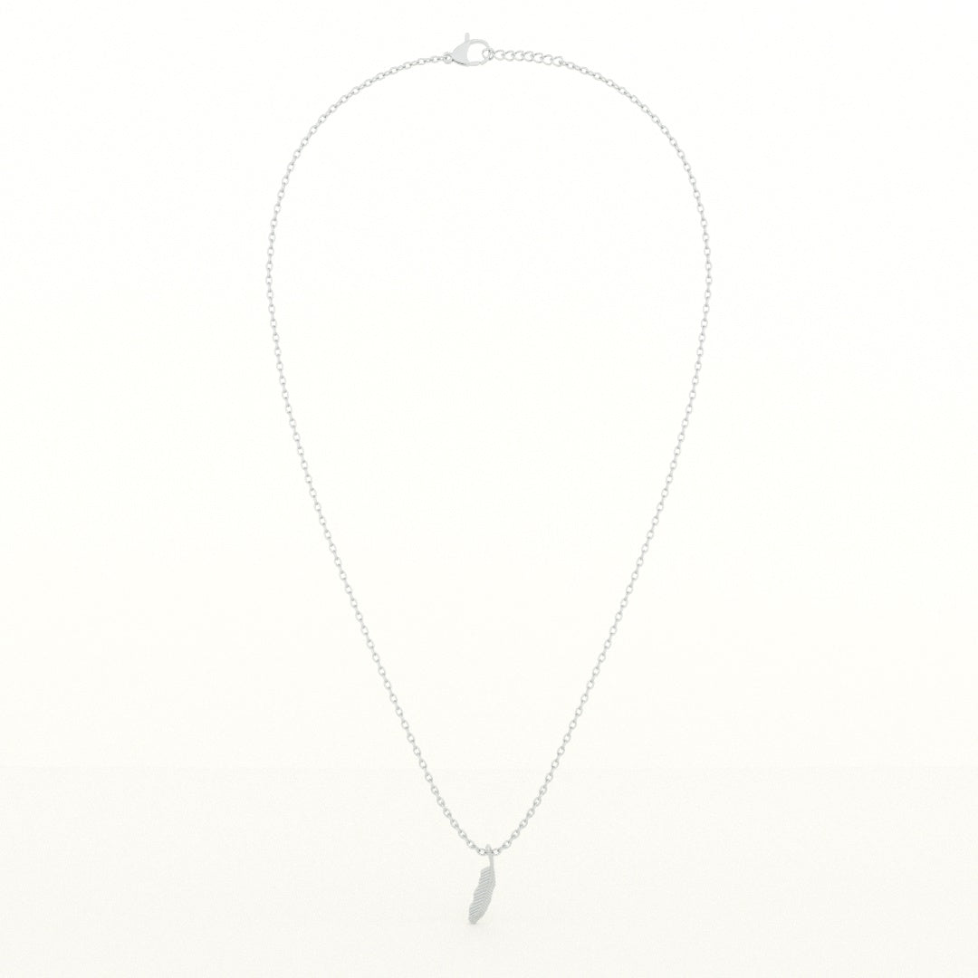 Spirit Feather 925 Sterling Silver Necklace