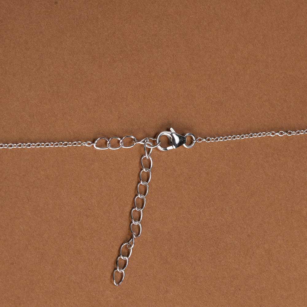 Rectangle Pendant 925 Sterling Silver Necklace
