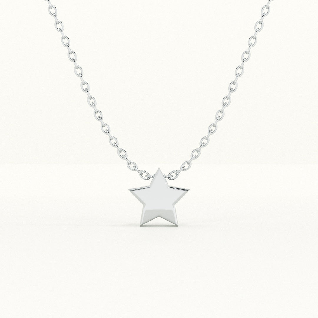 Minimalist Star 925 Sterling Silver Necklace