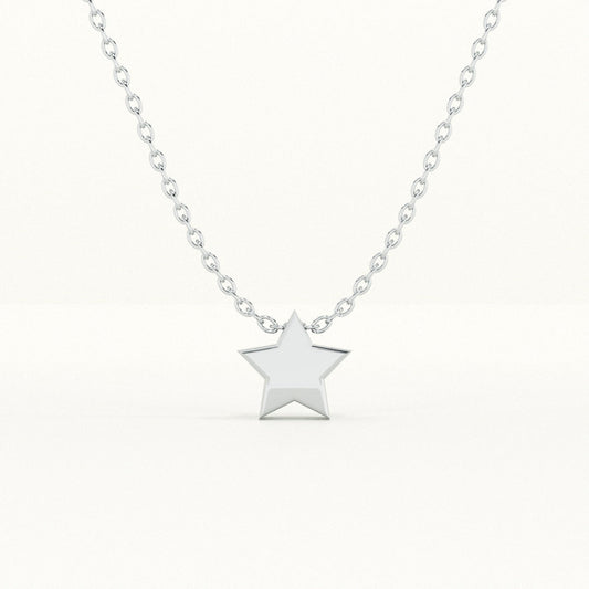 Minimalist Star 925 Sterling Silver Necklace