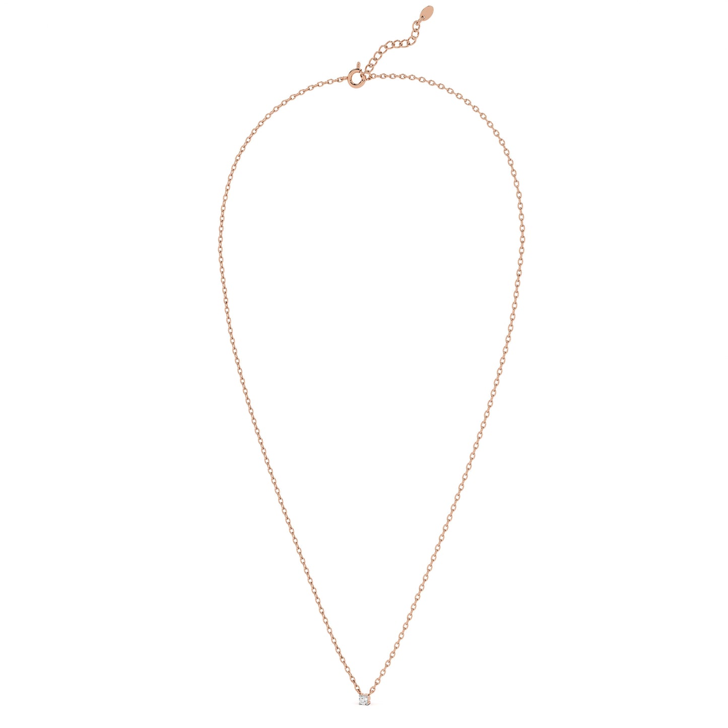 0.24 Carat Aurora Spark 9KT Gold Lab Grown Diamond Necklace