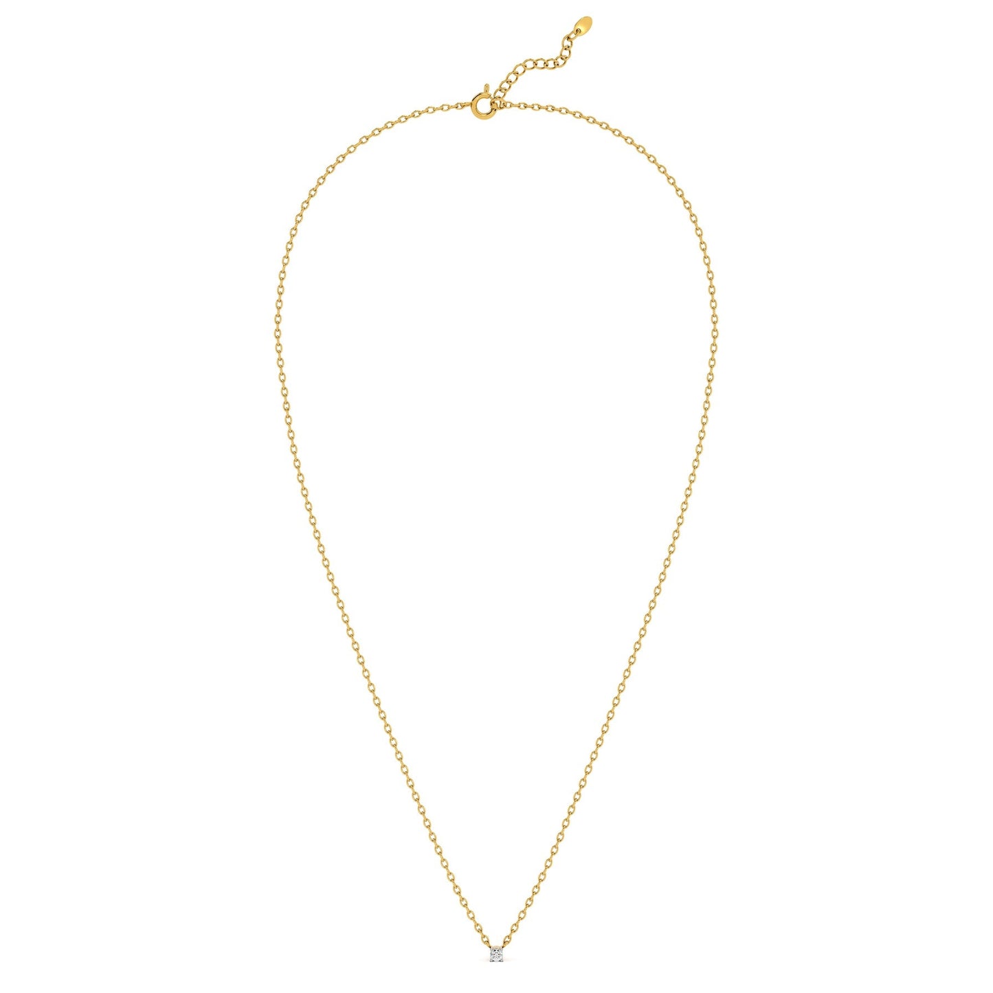 0.06 Carat Solo Glow 9KT Gold Lab Grown Diamond Pendant