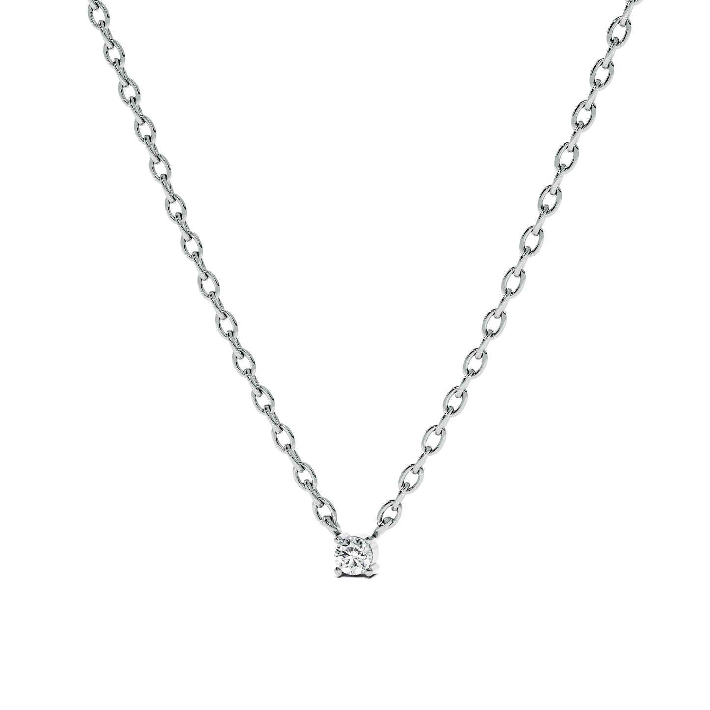 0.24 Carat Aurora Spark 9KT Gold Lab Grown Diamond Necklace