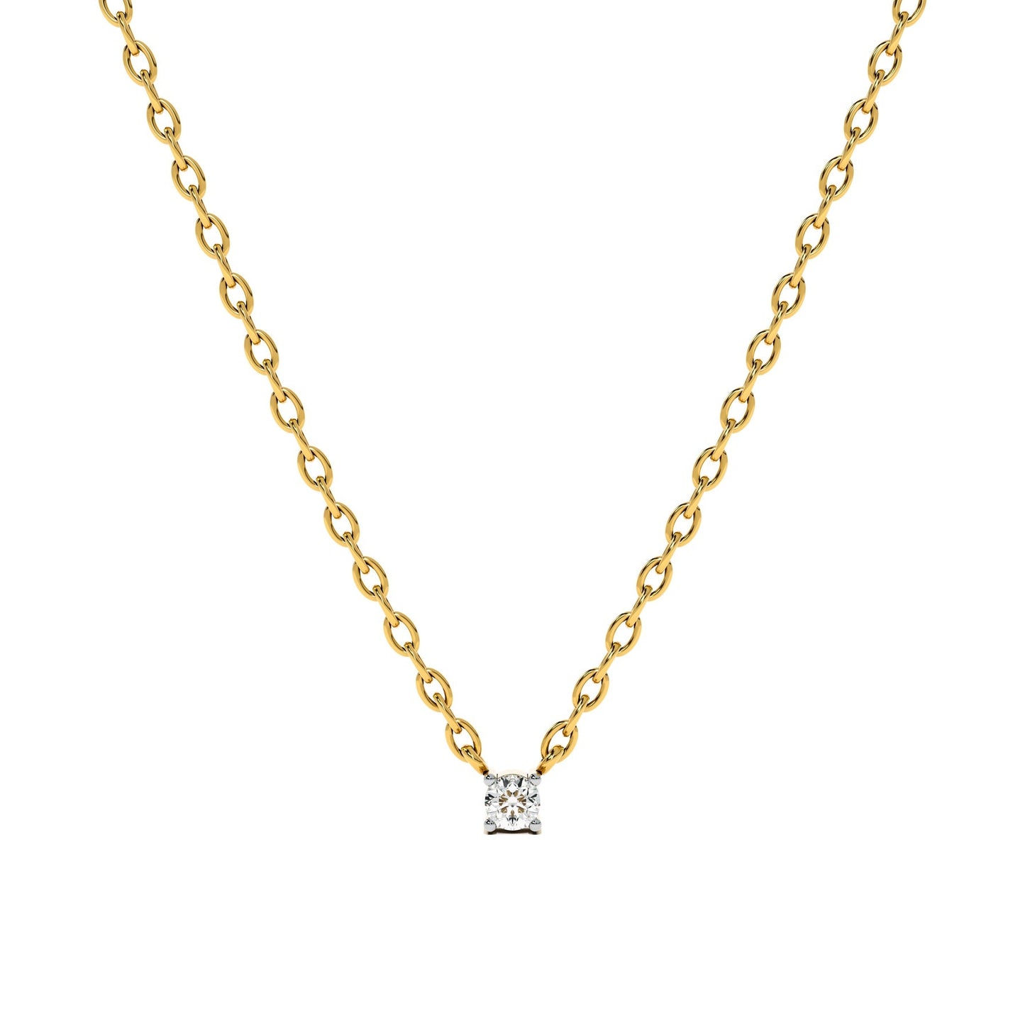 0.06 Carat Solo Glow 9KT Gold Lab Grown Diamond Pendant