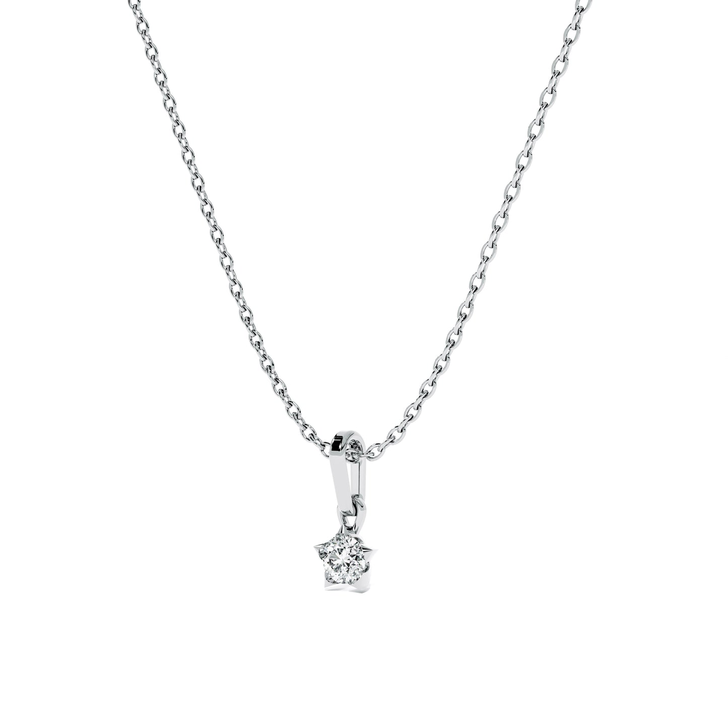 0.31 Carat Dainty Lumina 9KT Gold Lab Grown Diamond Necklace