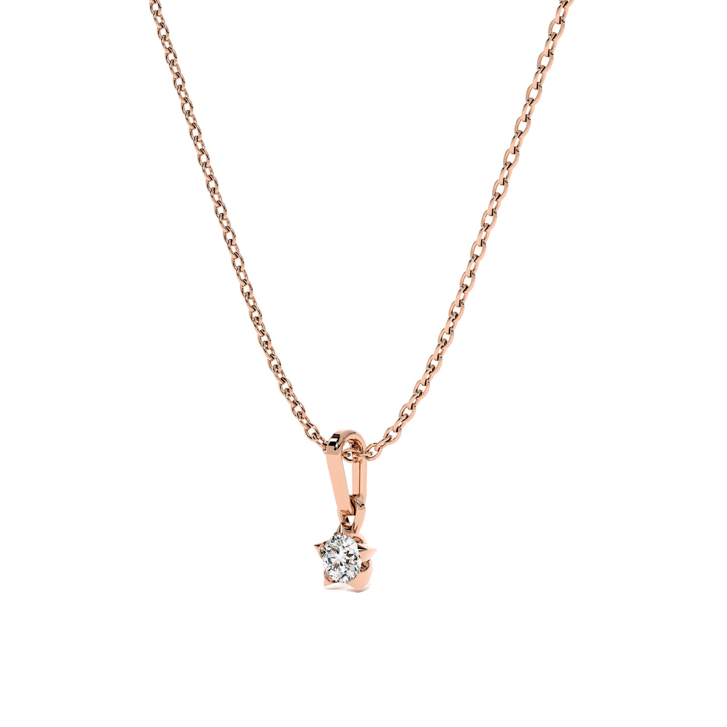 0.31 Carat Dainty Lumina 9KT Gold Lab Grown Diamond Necklace
