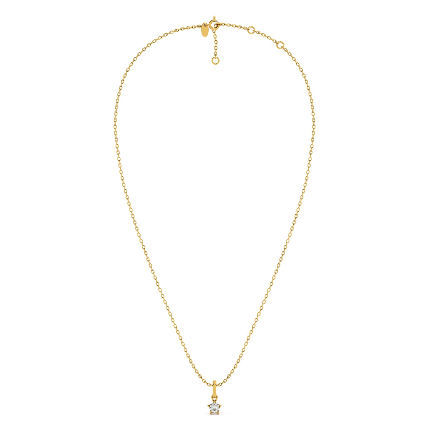 0.31 Carat Dainty Lumina 9KT Gold Lab Grown Diamond Necklace