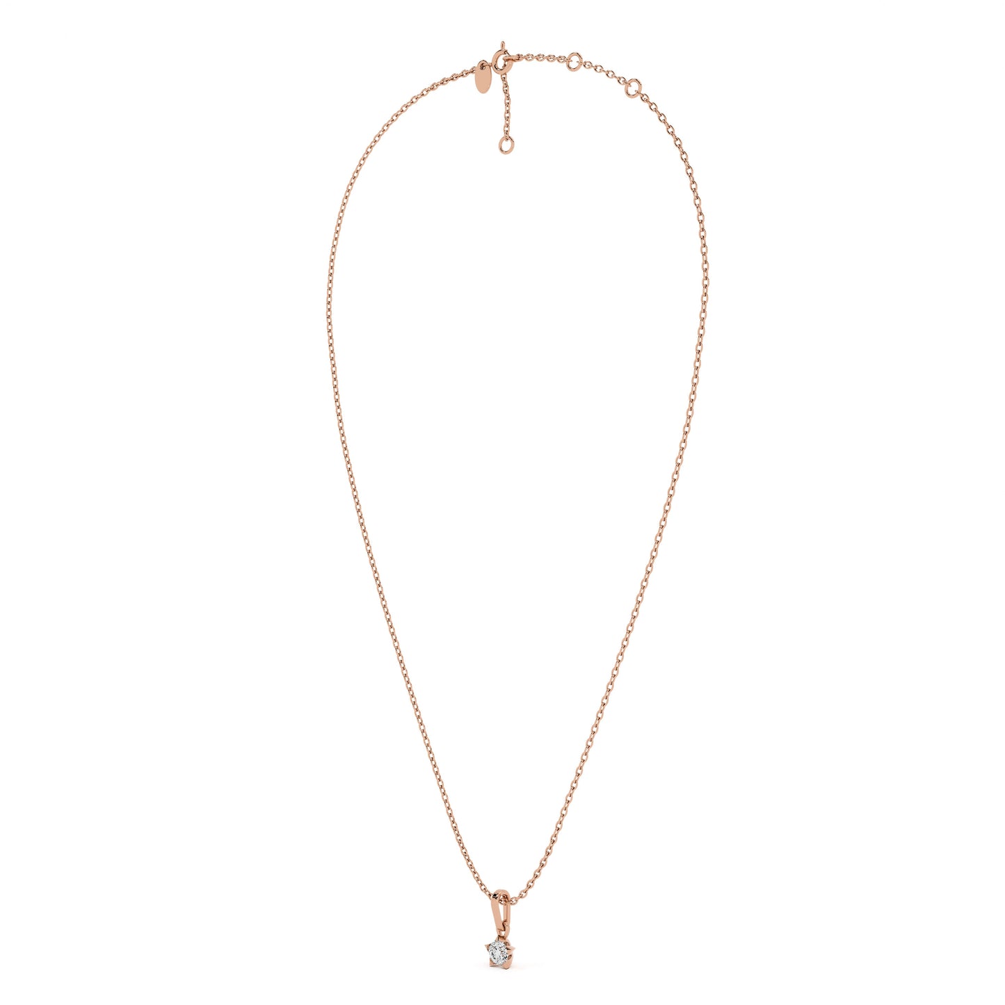 0.31 Carat Dainty Lumina 9KT Gold Lab Grown Diamond Necklace