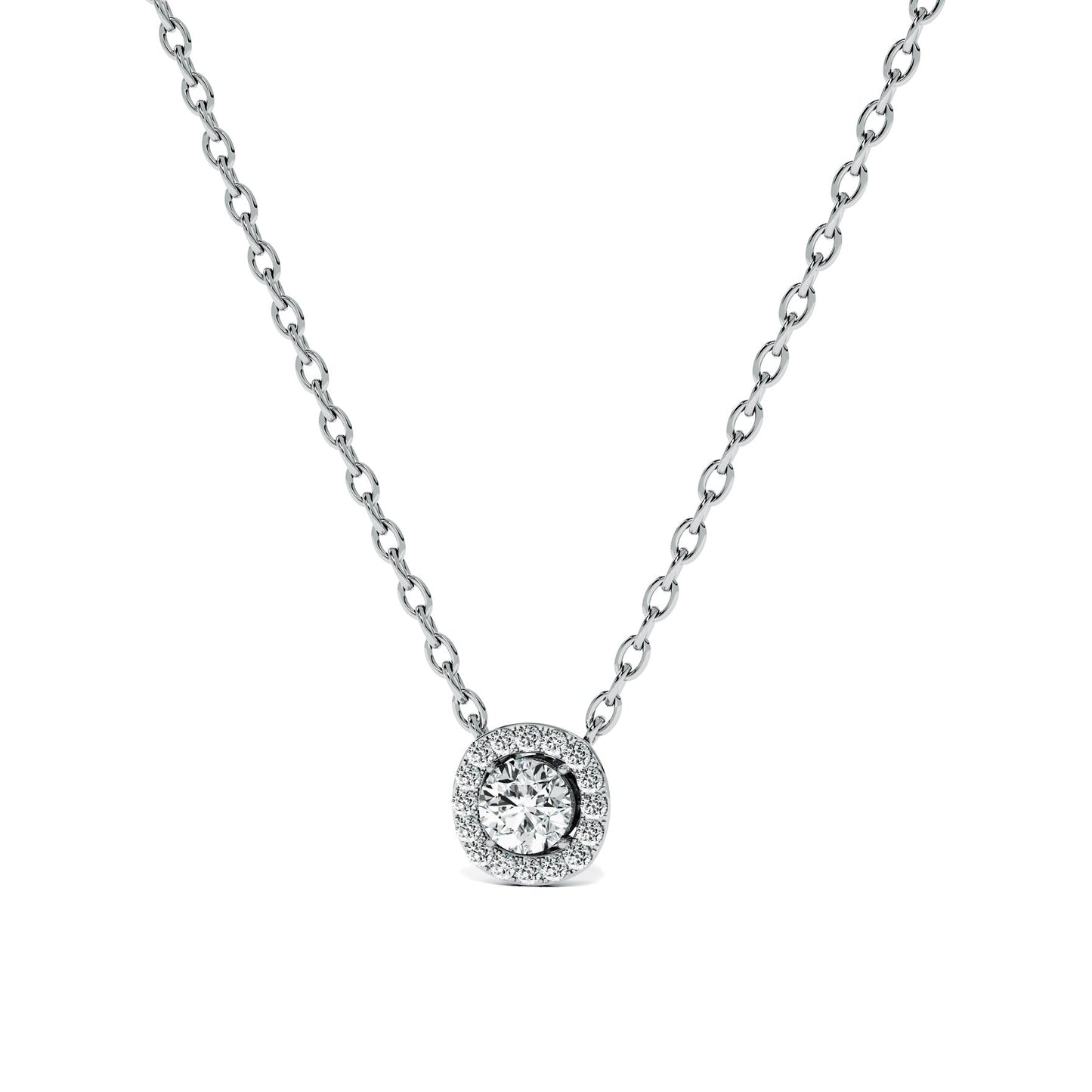 Modern Radiance 9KT Gold Lab Grown Diamond Necklace