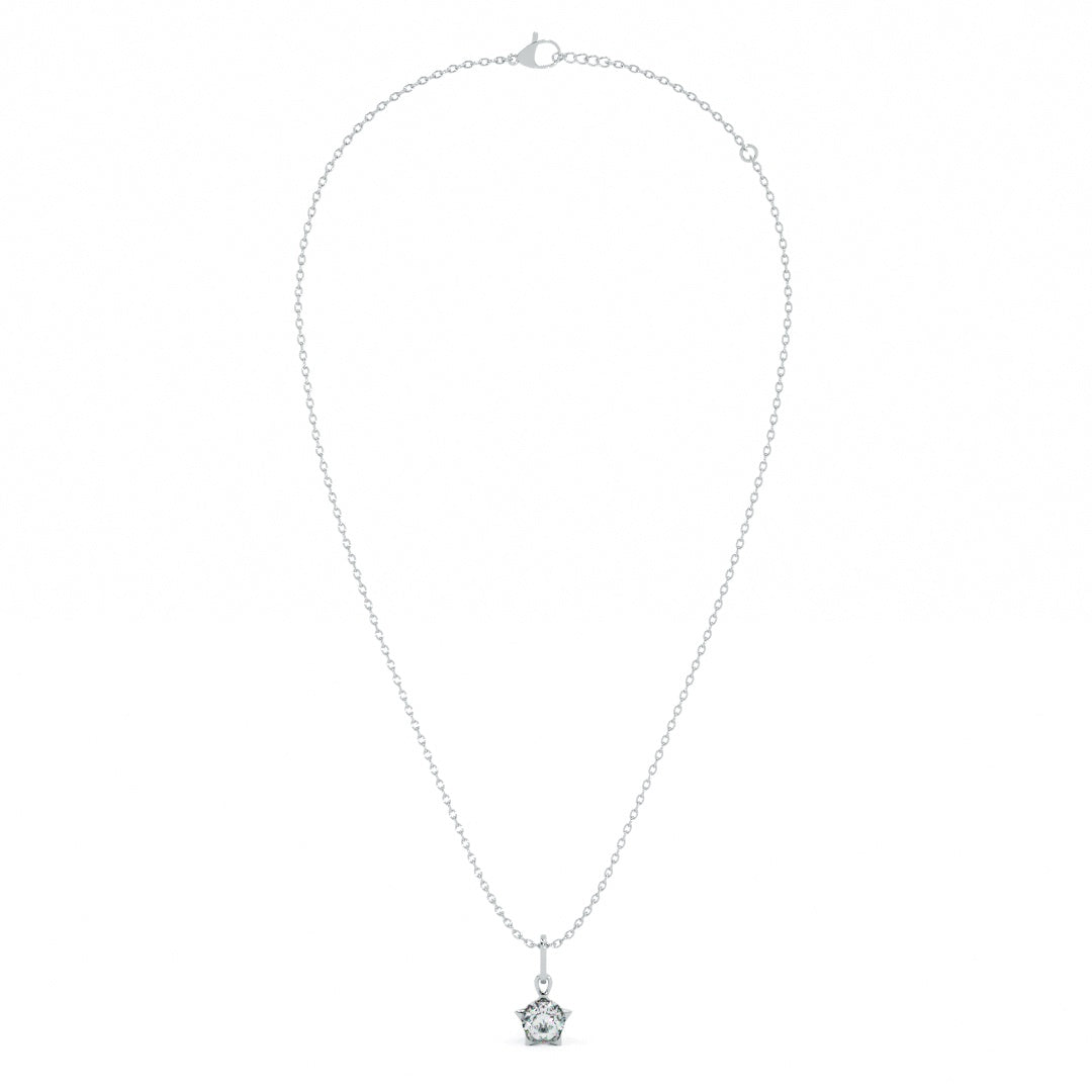 0.32 Carat Solara Drop 9KT Gold Lab Grown Diamond Necklace