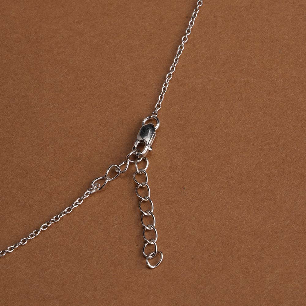 Sparkling Round CZ 925 Sterling Silver Necklace