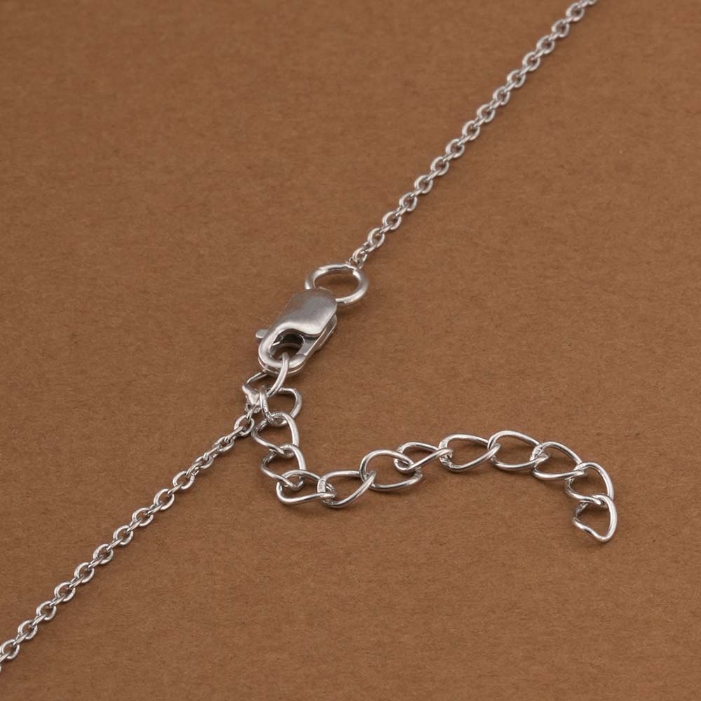 Vintage Glamour Floral 925 Sterling Silver Necklace