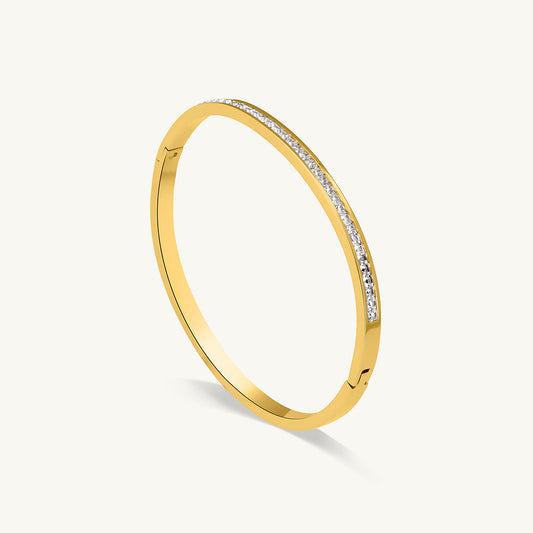 Gleaming Diamond Bangle Bracelet