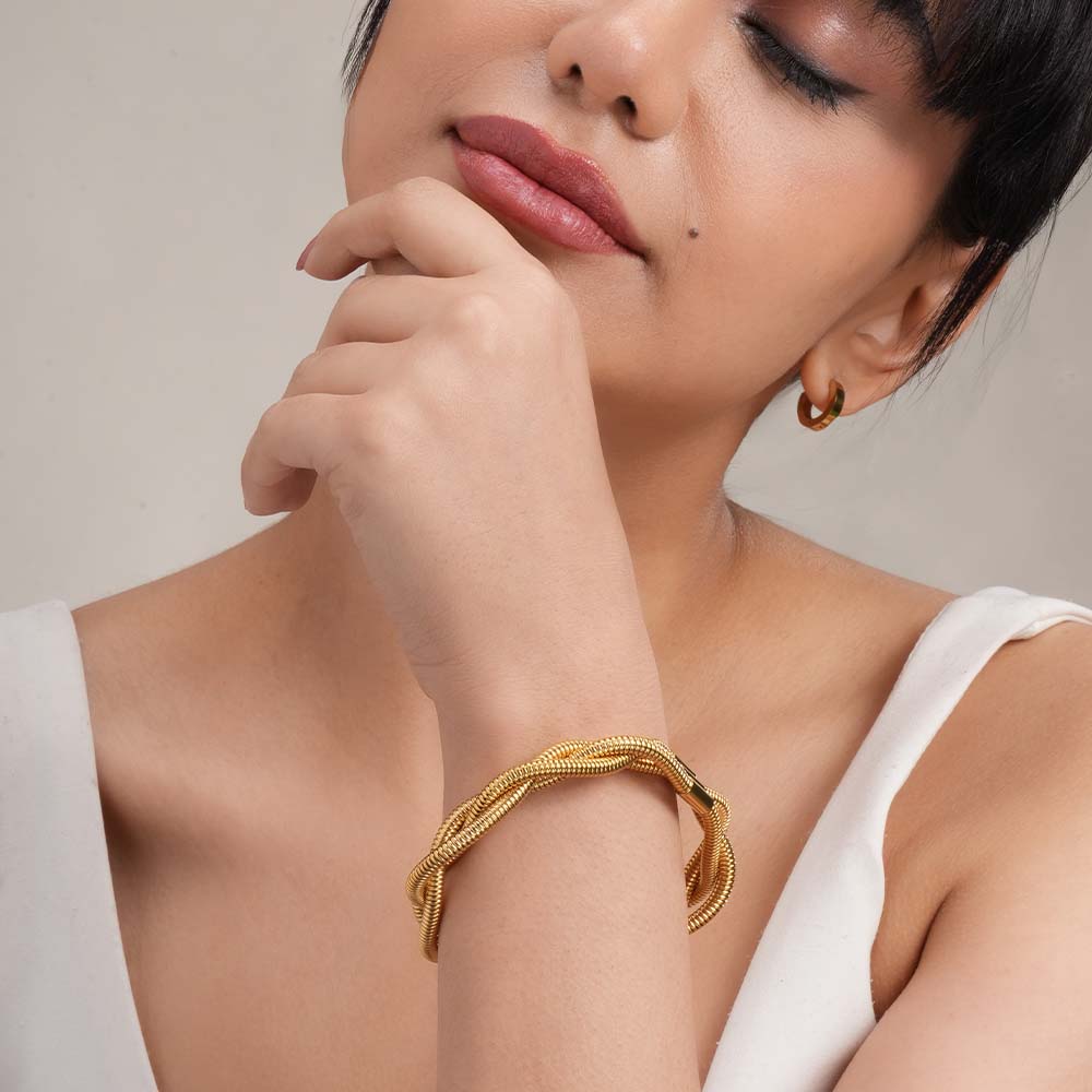 Tri Spiral Wire Bracelet