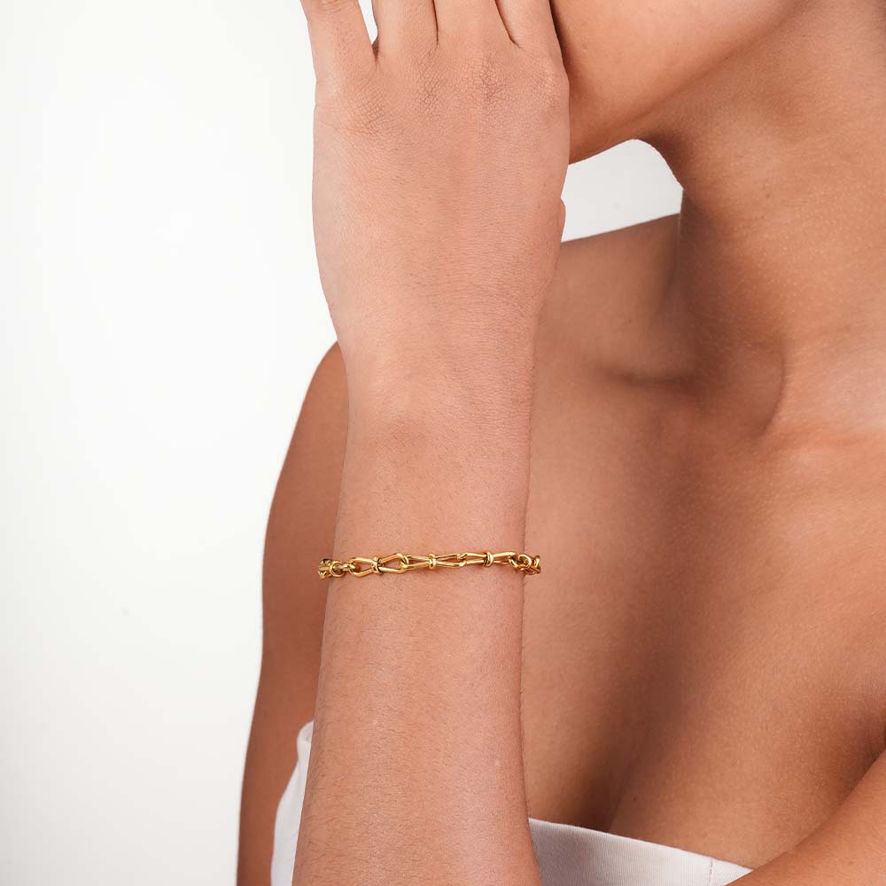 Abstract Link Bracelet
