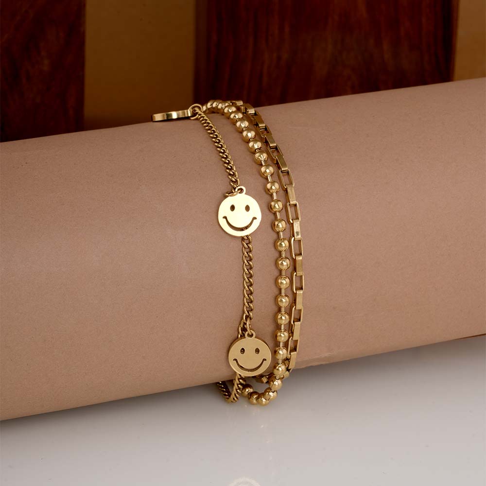 Golden Gleam Charm Bracelet