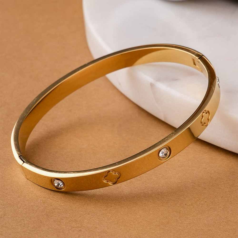 Golden Love Bangle Bracelet
