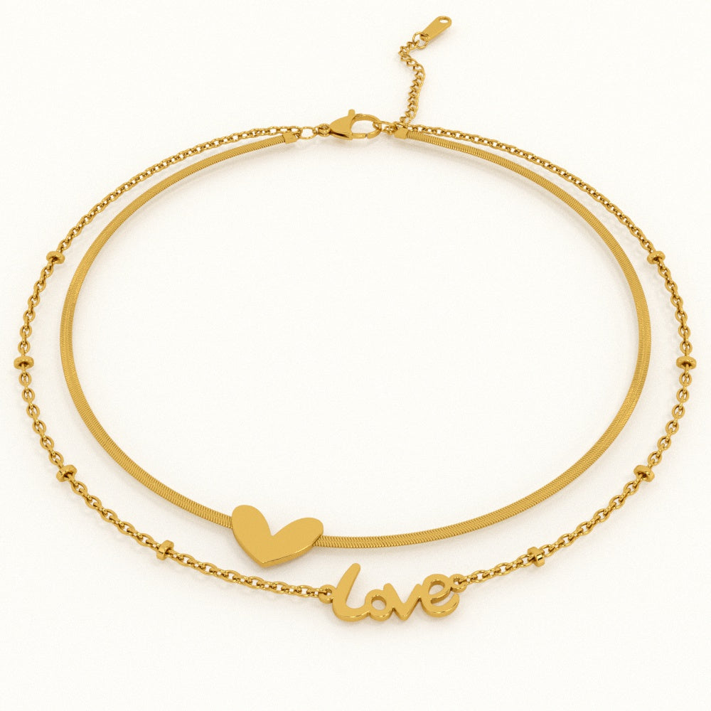 Heartfelt "Love" Strand Bracelet