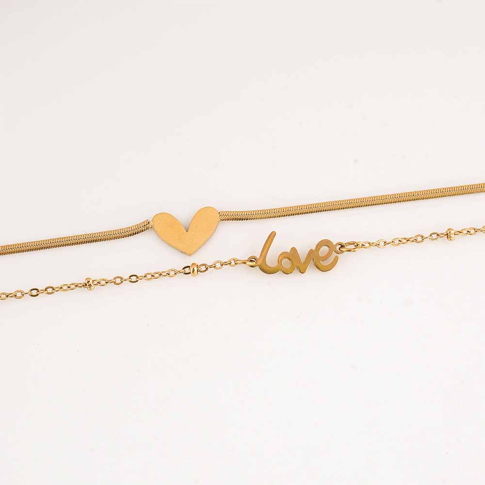 Heartfelt "Love" Strand Bracelet