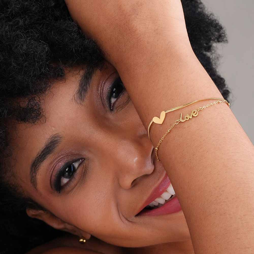 Heartfelt "Love" Strand Bracelet