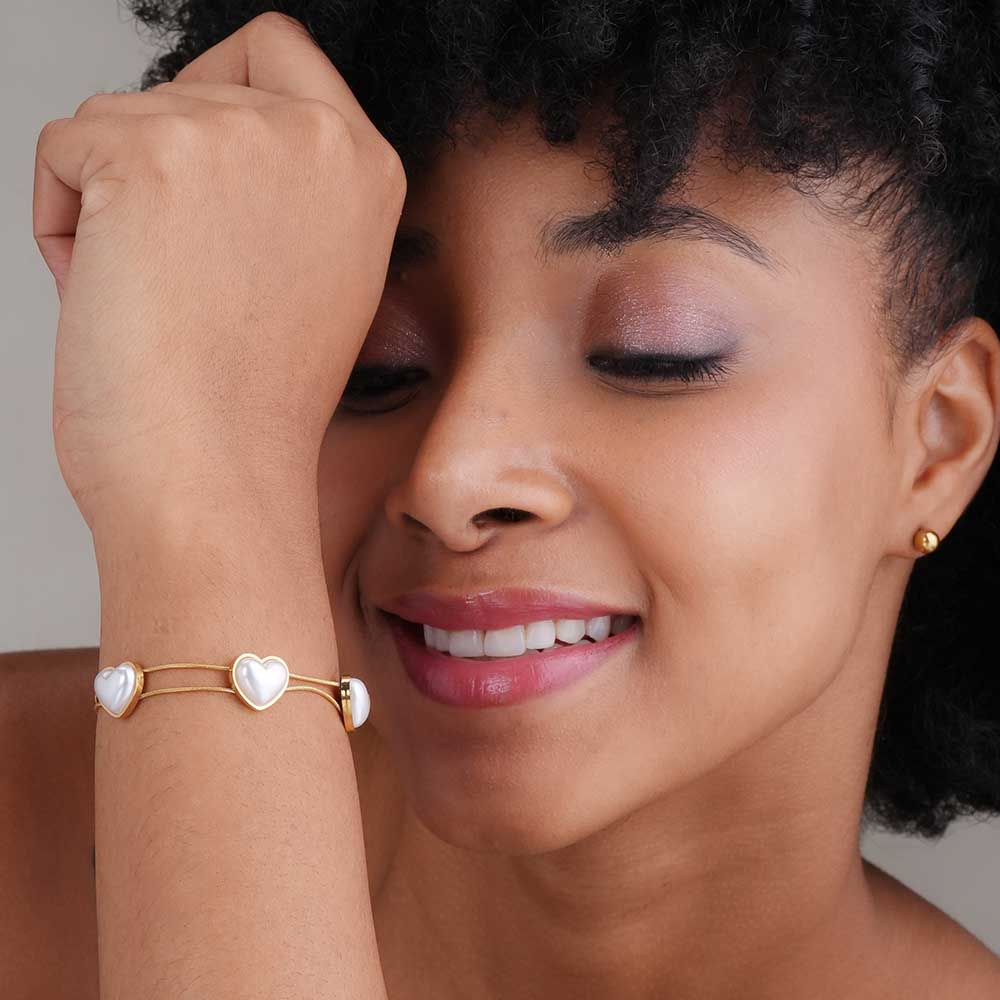 Pearl Essence Heart Bracelet