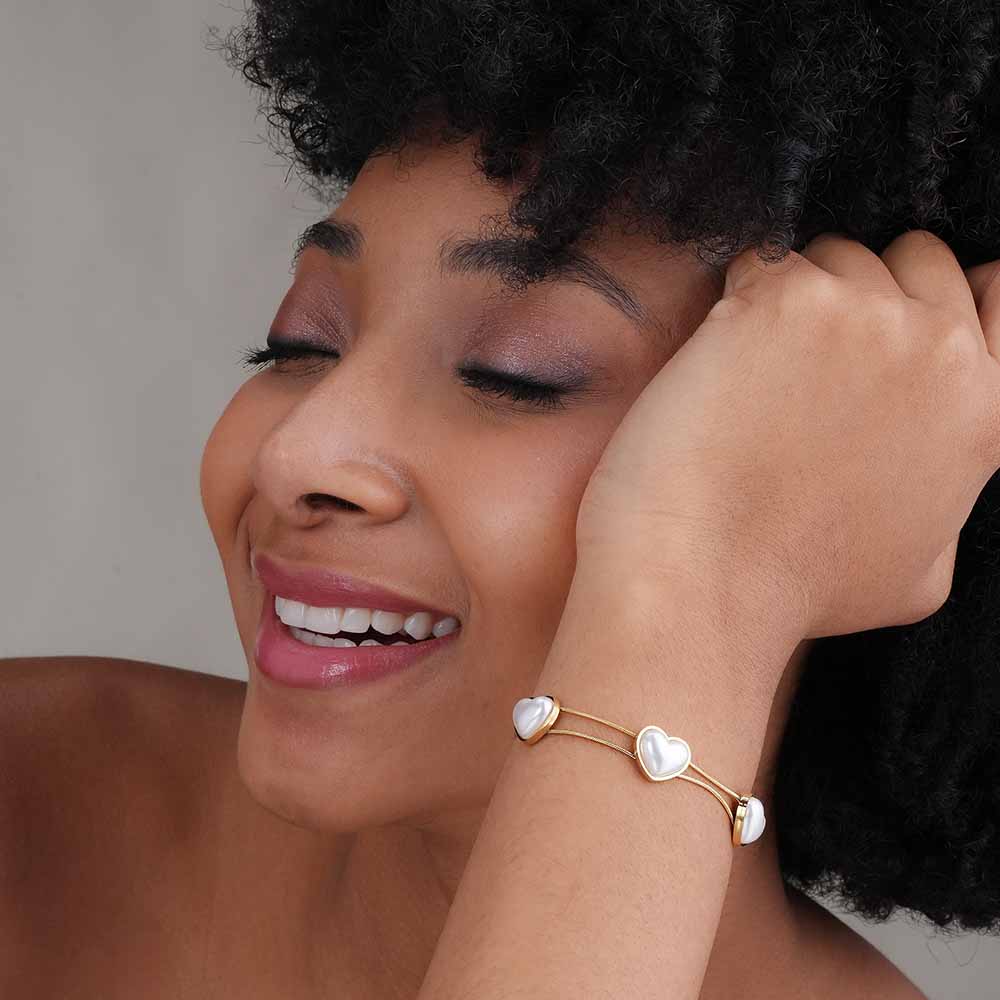Pearl Essence Heart Bracelet